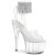 Pleaser ADORE-791-2RS Plateau Sandalettes Patent Rhinestones Transparent EU-35 / US-5