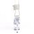 Pleaser ADORE-791-2RS Plateau Sandalettes Patent Rhinestones Transparent EU-35 / US-5