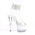Pleaser ADORE-791-2RS Plateau Sandalettes Patent Rhinestones Transparent EU-35 / US-5