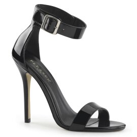 Pleaser AMUSE-10 Plateau Sandalettes Patent Black EU-36 /...