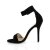 Pleaser AMUSE-10 Plateau Sandalettes Velvet Black EU-39 / US-9