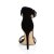 Pleaser AMUSE-10 Plateau Sandalettes Velvet Black EU-39 / US-9