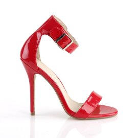 Pleaser AMUSE-10 Plateau Sandalettes Patent Red EU-35 / US-5