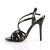 Pleaser AMUSE-13 Plateau Sandalettes Patent Black EU-35 / US-5