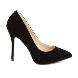 Pleaser AMUSE-20 Pumps Velvet Black EU-42 / US-12