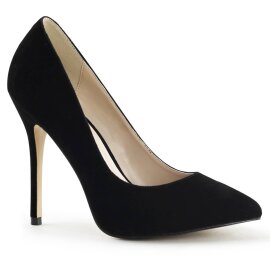 Pleaser AMUSE-20 Pumps Velvet Black EU-35 / US-5