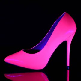 Pleaser AMUSE-20 Pumps Patent Neon Pink EU-35 / US-5