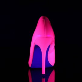 Pleaser AMUSE-20 Pumps Patent Neon Pink EU-35 / US-5