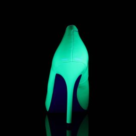 Pleaser AMUSE-20 Pumps Patent Neon Green EU-40 / US-10