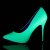 Pleaser AMUSE-20 Pumps Patent Neon Green EU-40 / US-10