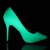 Pleaser AMUSE-20 Pumps Patent Neon Green EU-40 / US-10