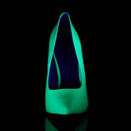 Pleaser AMUSE-20 Pumps Patent Neon Green EU-39 / US-9