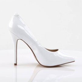 Pleaser AMUSE-20 Pumps Patent White EU-40 / US-10