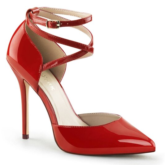 Pleaser AMUSE-25 Pumps Patent Red EU-35 / US-5