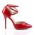 Pleaser AMUSE-25 Pumps Patent Red EU-35 / US-5