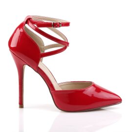 Pleaser AMUSE-25 Pumps Patent Red EU-37 / US-7