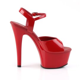 Pleaser ASPIRE-609 Plateau Sandalettes Patent Red EU-35 / US-5