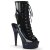 Pleaser BEJEWELED-1016-6 Plateau Ankle Boots Holo Rhinestones Black EU-40 / US-10