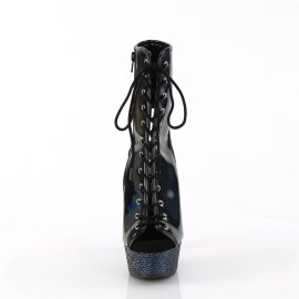 Pleaser BEJEWELED-1016-6 Plateau Ankle Boots Holo...