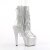 Pleaser BEJEWELED-1017RSF-7 Plateau Ankle Boots Rhinestones Transparent Silver EU-35 / US-5