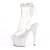 Pleaser BEJEWELED-1018C-2RS Plateau Ankle Boots Rhinestones Transparent Silver EU-40 / US-10