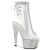Pleaser BEJEWELED-1018C-2RS Plateau Ankle Boots Rhinestones Transparent Silver EU-35 / US-5
