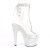 Pleaser BEJEWELED-1018C-2RS Plateau Ankle Boots Rhinestones Transparent Silver EU-37 / US-7
