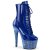 Pleaser BEJEWELED-1020-7 Plateau Ankle Boots Holo Rhinestones Blue EU-36 / US-6