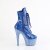 Pleaser BEJEWELED-1020-7 Plateau Ankle Boots Holo Rhinestones Blue EU-36 / US-6