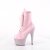 Pleaser BEJEWELED-1020-7 Plateau Ankle Boots Holo Rhinestones Light Pink EU-38 / US-8