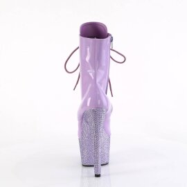 Pleaser BEJEWELED-1020-7 Plateau Ankle Boots Holo Rhinestones Purple EU-40 / US-10