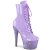 Pleaser BEJEWELED-1020-7 Plateau Ankle Boots Holo Rhinestones Purple EU-41 / US-11