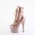 Pleaser BEJEWELED-1020-7 Plateau Ankle Boots Holo Rhinestones Rose Gold EU-36 / US-6