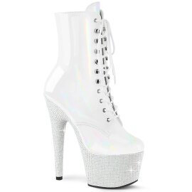 Pleaser BEJEWELED-1020-7 Plateau Ankle Boots Holo...