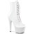 Pleaser BEJEWELED-1020-7 Plateau Ankle Boots Holo Rhinestones White EU-36 / US-6