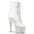 Pleaser BEJEWELED-1021C-7 Plateau Ankle Boots Rhinestones Transparent Silver EU-35 / US-5