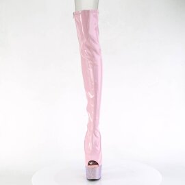 Pleaser BEJEWELED-3011-7 Plateau Overknee Boots Holo...