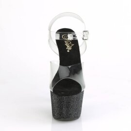 Pleaser BEJEWELED-708DM Plateau Sandalettes Rhinestones...