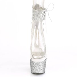 Pleaser BEJEWELED-724RS Plateau Sandalettes Rhinestones...