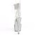 Pleaser BEJEWELED-724RS Plateau Sandalettes Rhinestones Transparent Silver EU-35 / US-5
