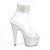 Pleaser BEJEWELED-724RS Plateau Sandalettes Rhinestones Transparent Silver EU-35 / US-5