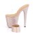 Pleaser BEJEWELED-812RS Plateau Mules Rhinestones Transparent Rose Gold EU-35 / US-5