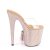 Pleaser BEJEWELED-812RS Plateau Mules Rhinestones Transparent Rose Gold EU-35 / US-5