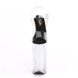Pleaser BEYOND-008 Plateau Sandalettes Transparent Black EU-38 / US-8