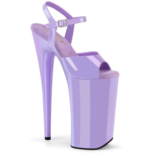 Pleaser BEYOND-009 Plateau Sandalettes Patent Purple EU-37 / US-7