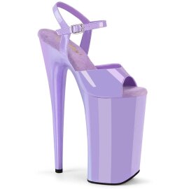 Pleaser BEYOND-009 Plateau Sandalettes Patent Purple...