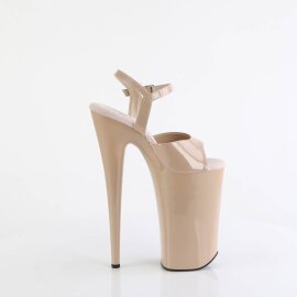Pleaser BEYOND-009 Plateau Sandalettes Patent Nude EU-39 / US-9