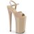 Pleaser BEYOND-009 Plateau Sandalettes Patent Nude EU-39 / US-9