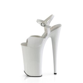 Pleaser BEYOND-009 Plateau Sandalettes Patent White EU-37 / US-7
