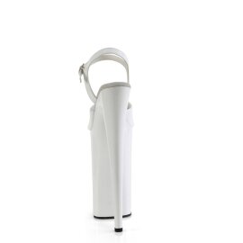 Pleaser BEYOND-009 Plateau Sandalettes Patent White EU-38 / US-8